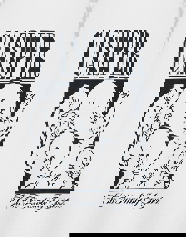 Casper Unisex White The Friendly Ghost Short Sleeved T-Shirt