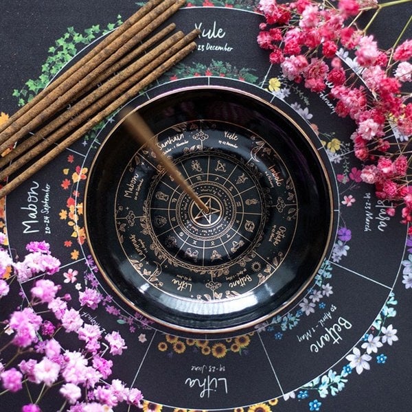 Serano Wheel of the Year Incense Holder