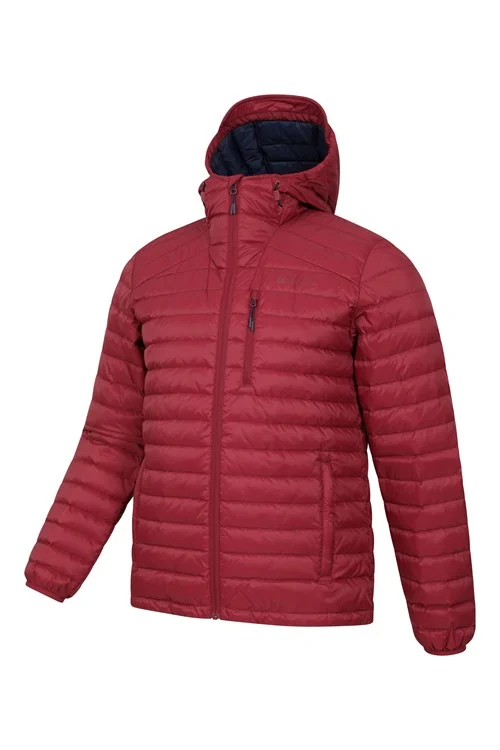 Mountain Warehouse Mens Henry II Extreme Down Filled Padded Jacket - Dark Red