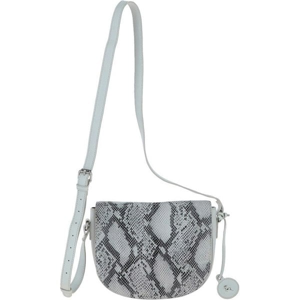 Ashwood Leather Snake Print Crossbody Saddle Bag: 63285