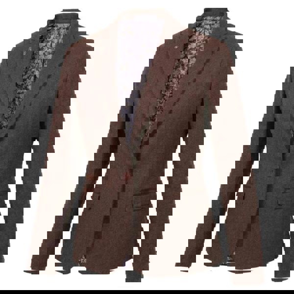 IMW-04 - Women's Brown Tweed Herringbone Blazer Waistcoat-TruClothing