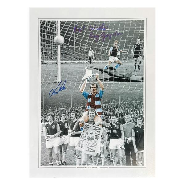 Ray Graydon & Ian Ross Signed Aston Villa 12x16 Image