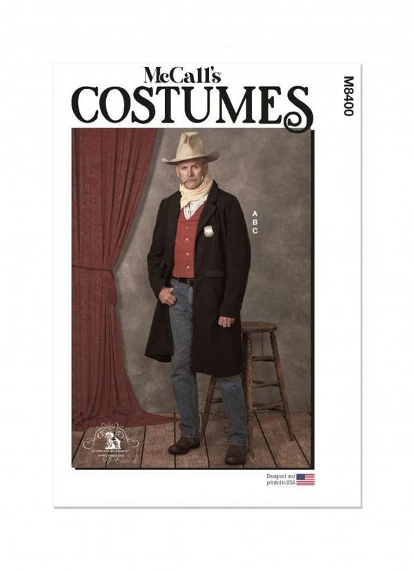 McCalls 8400 Paper Sewing Pattern – Men's Costume, Intermediate