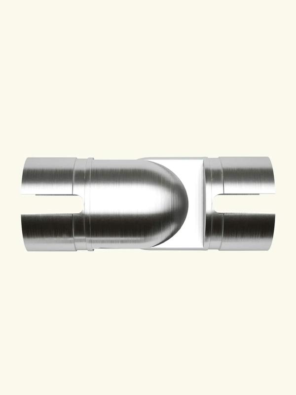 Harbury Brushed Silver Adjustable Elbow
