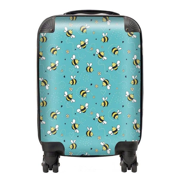 Warren Reed Hand Drawn Busy Bees Suitcase