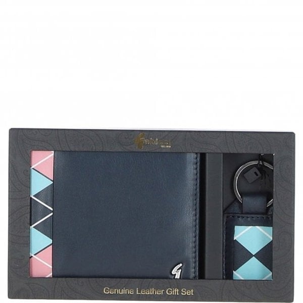 Gabicci Real Leather Wallet & Key Ring Gift Set: GB-301-GS