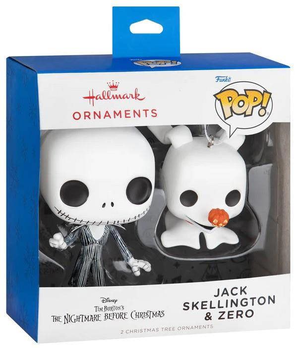 Hallmark Nightmare Before Christmas - Jack Skellington & Zero Funko POP! Christmas Tree Ornament