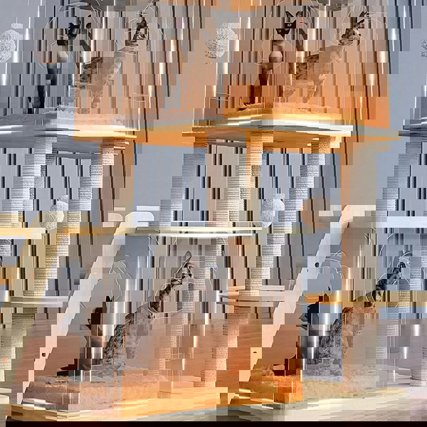 Jago Cat Climber, Wood Cat Tree, Oak-Weilai Concept-Weilai Concept