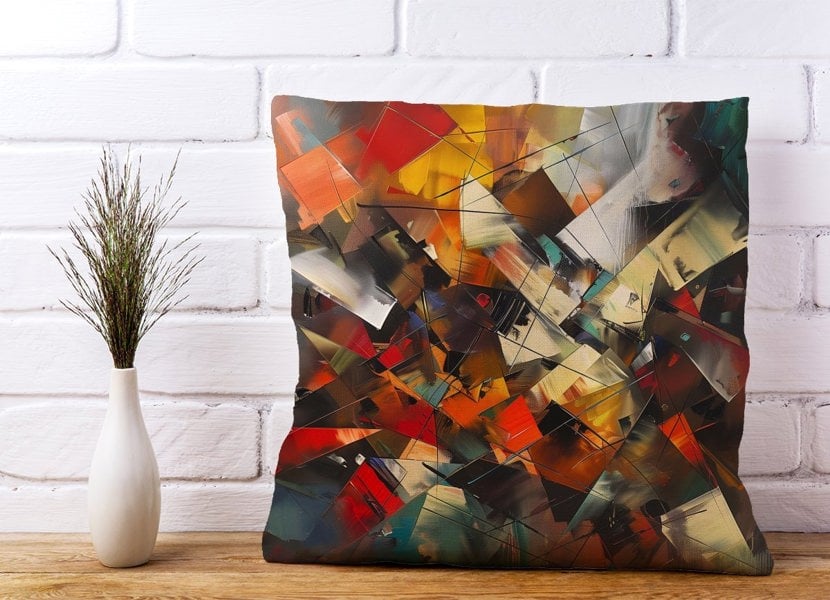 Warren Reed Dynamic Chaos: Energy Unleashed Cushions