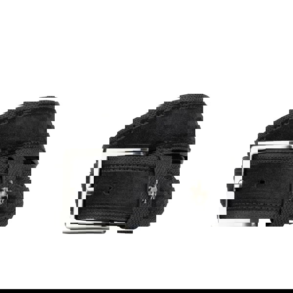 Embassy London Victor - Black & Black - Men's Italian leather belt