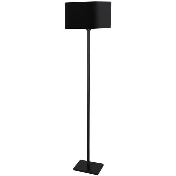 Milagro Napoli Floor Lamp Matt Black And Gold Hand Made High Quality Metal And Fabric Construction