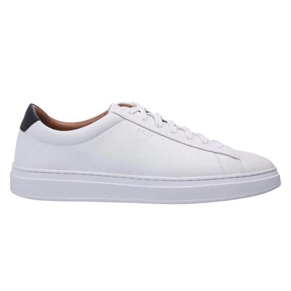 Boss Mens Kieran Leather Trainers - Natural - 