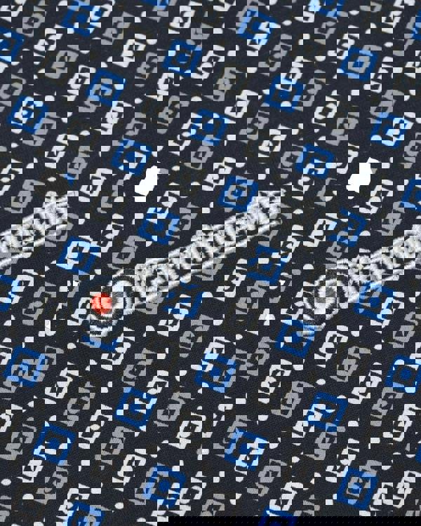 Lambretta All Over Geometric Mens Smart Classic Retro Polo Shirt