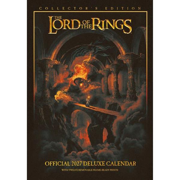 Lord of the Rings Collector's Edition A3 Calendar 2027, Wall Calendars, Month To View, Entertainment, Gift