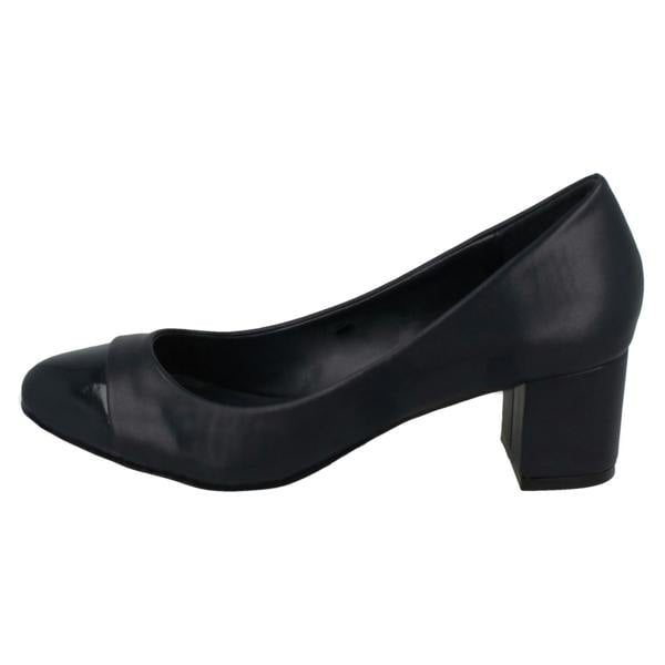 Spot On Ladies Spot On Mid Heel Court Shoes