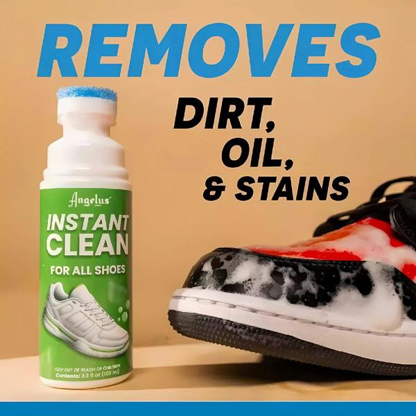 Angelus Instant Clean Gel - With Scrub Cap On-the-Go Spot Cleaner 3.3oz