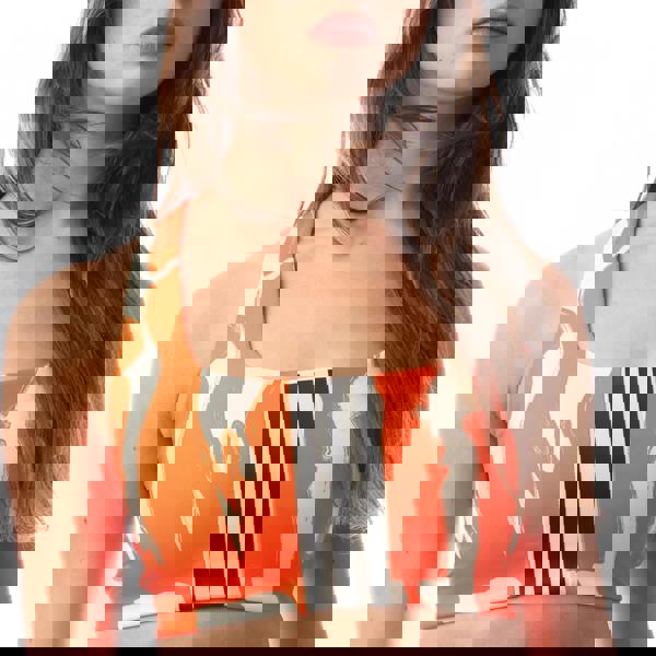 Adidas Womens/Ladies Thebe Magugu Medium Support Sports Bra - Beige - 