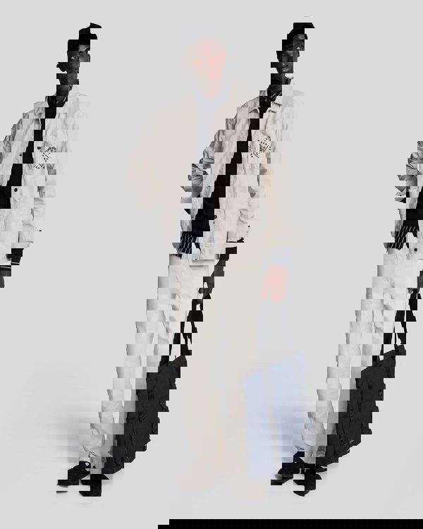 Lyle & Scott Grid Knit Mens Crew Neck Jumper - Z271 Dark Navy