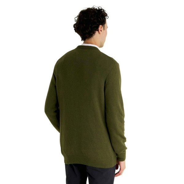 Lyle & Scott Crew Neck Lambswool Blend Jumper - Olive