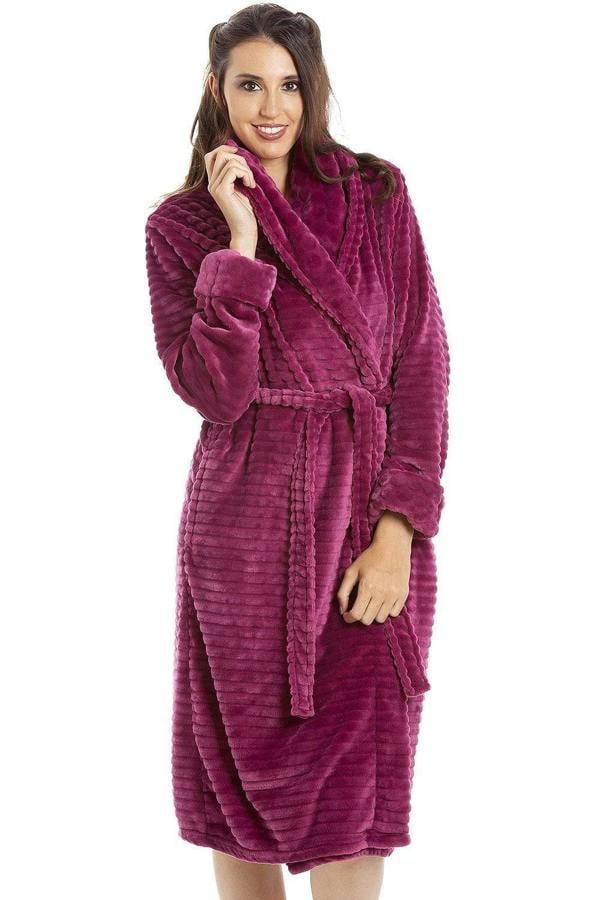 Womens Super Soft Fleece Short Bathrobes