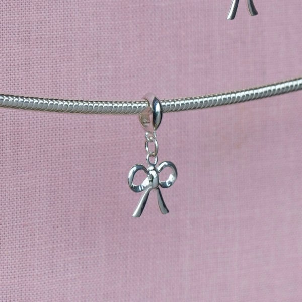 Sterling Silver Bow Charm - MYLEE London