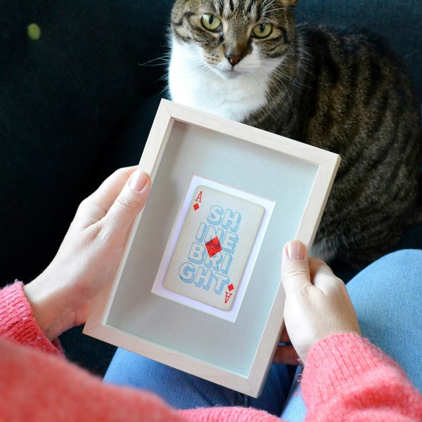 Hands & Hearts Shine bright playing card print