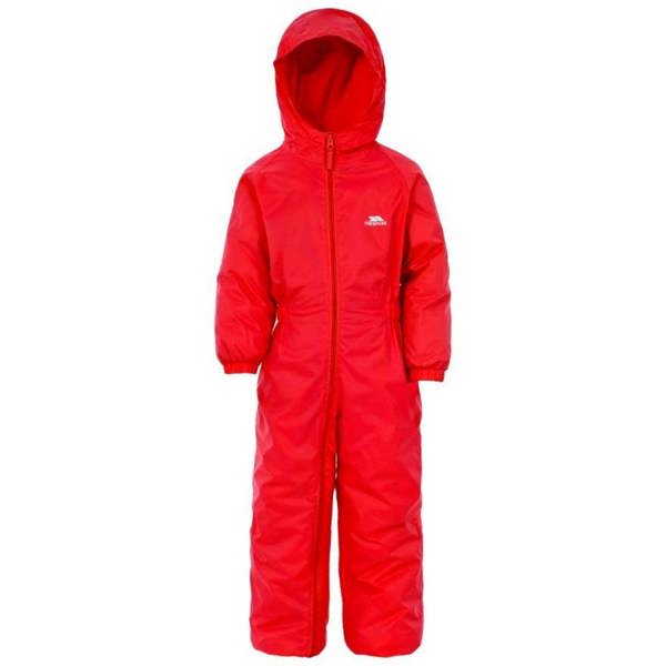 Trespass Dripdrop Padded Waterproof All in One Suit Red