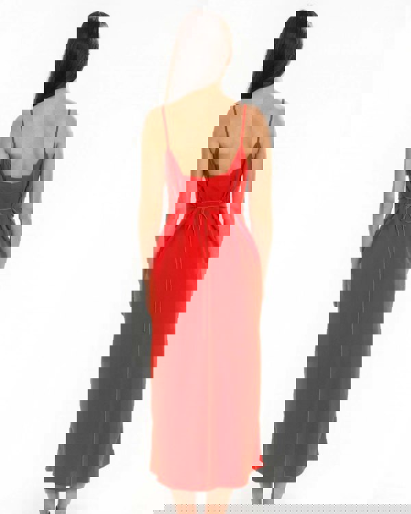 Calvin Klein Smooth Twill Cami NS Womens Dress - Ck Acid Orange