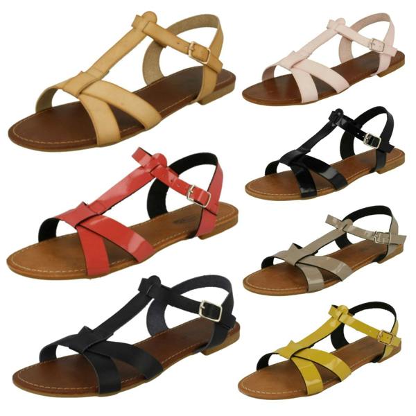 Savannah Ladies Savannah X Stap T Bar Sandal