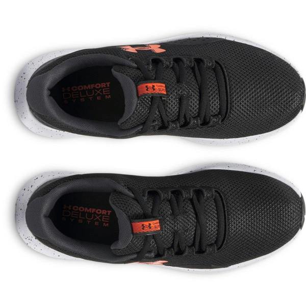 Under Armour Mens Under Armour Charged Surge 4 Running Trainers Black Red 3027000