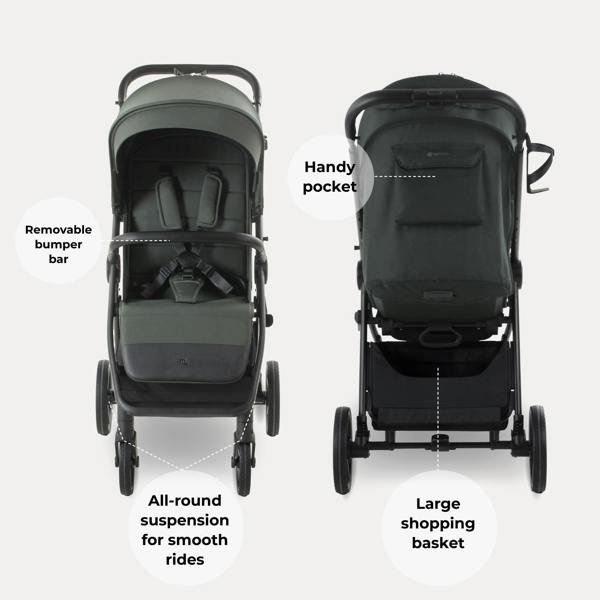 My Babiie MB170 Plus Pushchair - Green