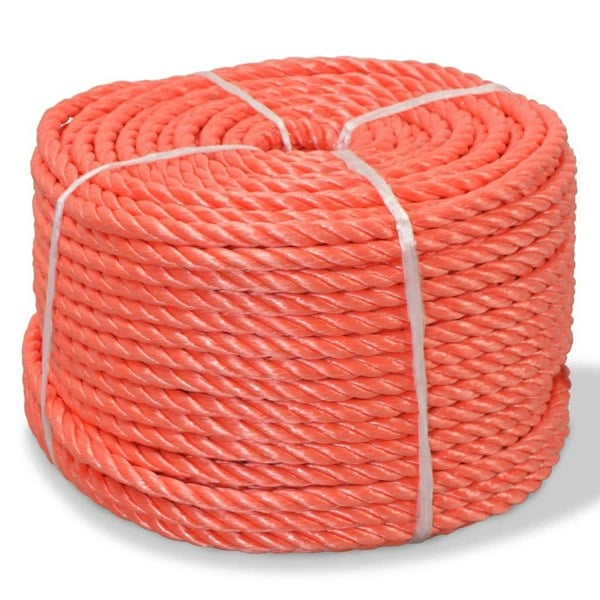 Berkfield Twisted Rope Polypropylene 12 mm 100 m Orange