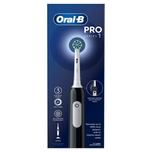 Oral-B Pro Series 1 Electric Toothbrush, Designed By Braun - Black