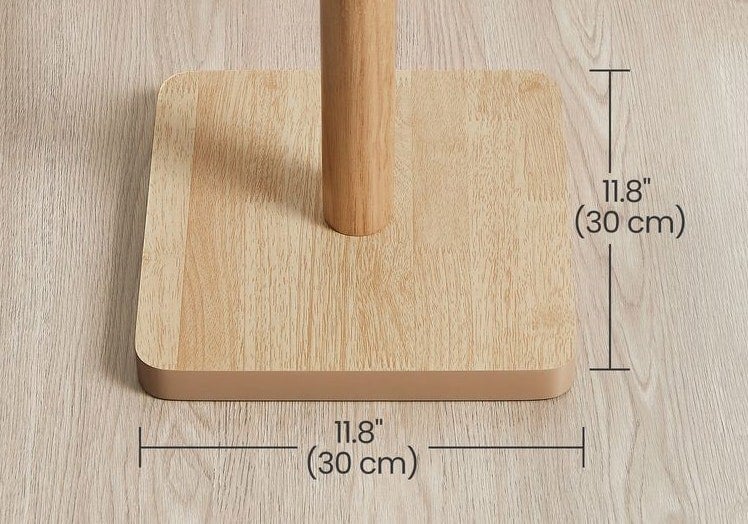 Modcraft Free Standing Solid Coat Rack – 8 Hooks for Hallway