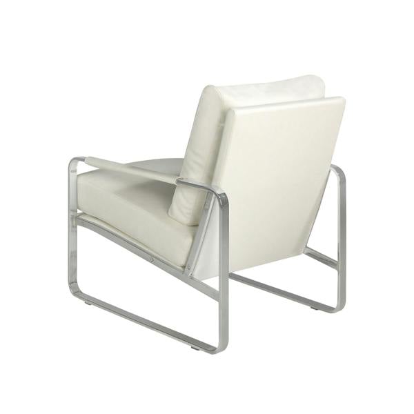 Angel Cerdá White Leatherette Armchair 5026
