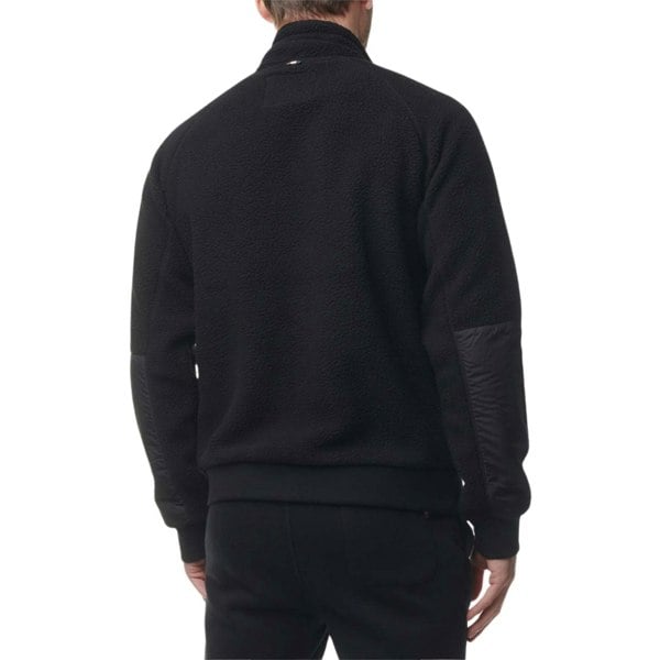 Aquascutum ACTIVE ONE COLOR SHERPA FW23 RF002 16 Black Sherpa Jacket Mens M