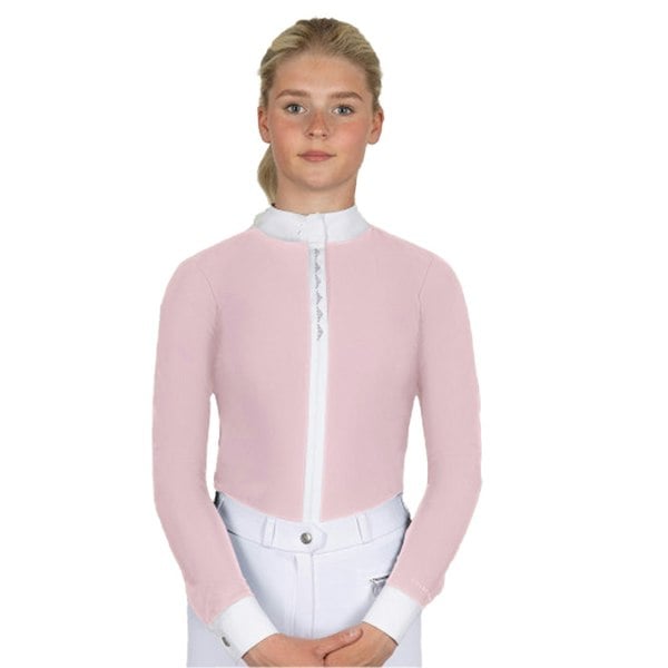 Coldstream Womens Larkhall Diamante Show Shirt - Blush Pink
