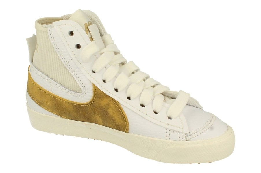 Nike Blazer Mid 77 Jumbo Mens Trainers Dv6481 100 - White Sanded Gold Wheat Grass 100 - Photo 3