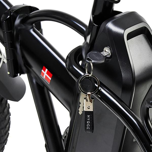 Hygge Bikes Vester 2026 - Folding Fat Tyre E-Bike 48V 14Ah - Onyx Black