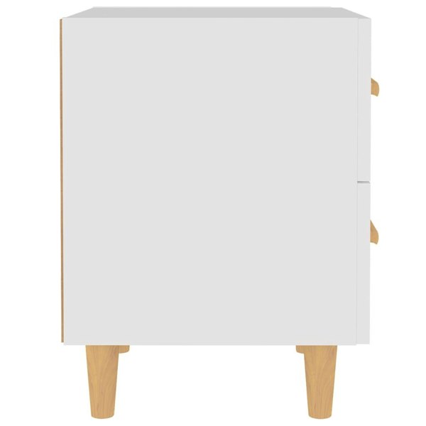 Berkfield Bed Cabinets 2 pcs White 40x35x47.5 cm