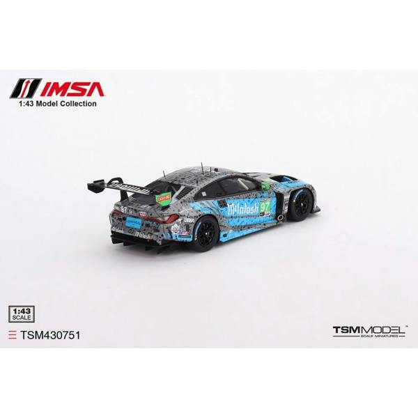 MCSlots BMW M4 GT3 #97 Turner Motorsport IMSA 2023 Laguna Seca GTD 2nd Place 1:43 Scale TSM430751