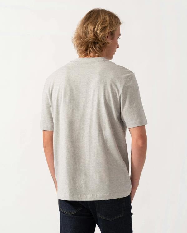 Back of the BOSS Orange TChup Mens Crew Neck Small Logo T-Shirt  - Open Grey 086