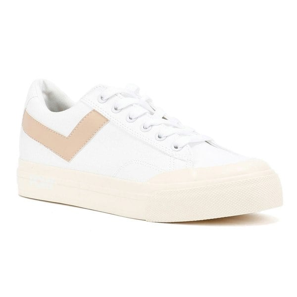Pony Slam Dunk Lo White/Pink Trainers