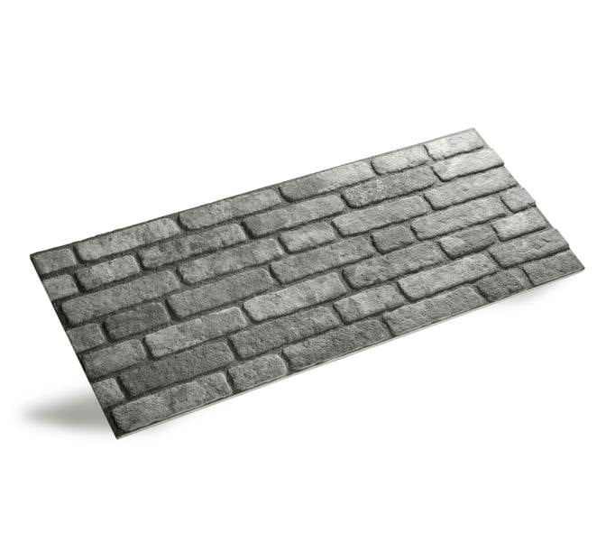 Wallsupply Ultralight Loft Anthracite Brick Effect HD Printed 3D Wall Panels EPS, 4pcs 2.4m²