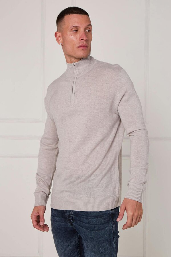 Half Zip Knit Jumper