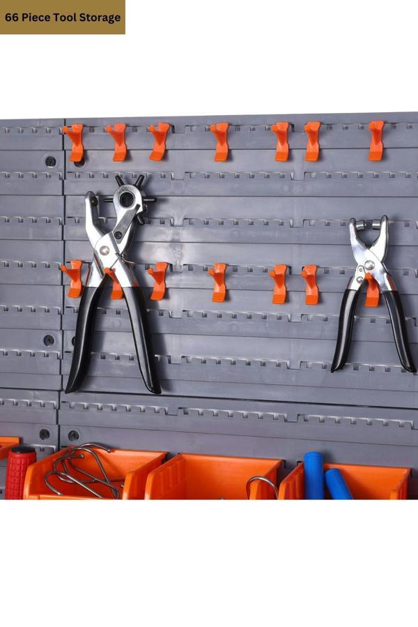 Groundlevel 66 Piece DIY Tool Storage Set with Wall Plates