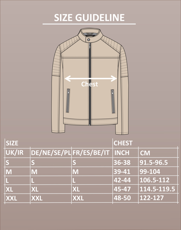 ENORSIA Mens Detachable Borg Collar Genuine Leather Jacket