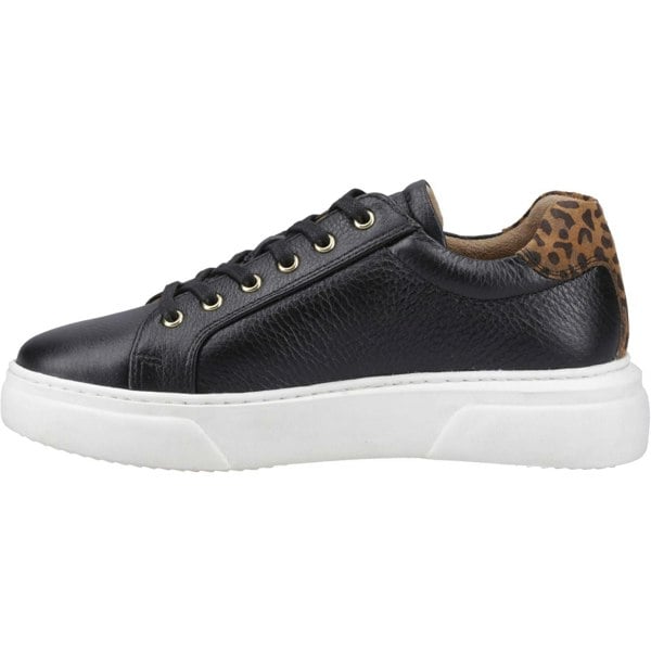 Hush Puppies Kathryn Leather Women's Black Trainers