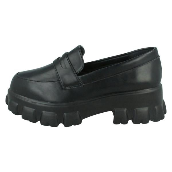 Spot On Ladies Spot On Wide Fitting Loafers F90101