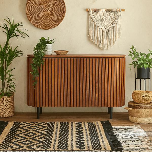 Wyld Haus California Slatted Mango Wood Two Door Sideboard